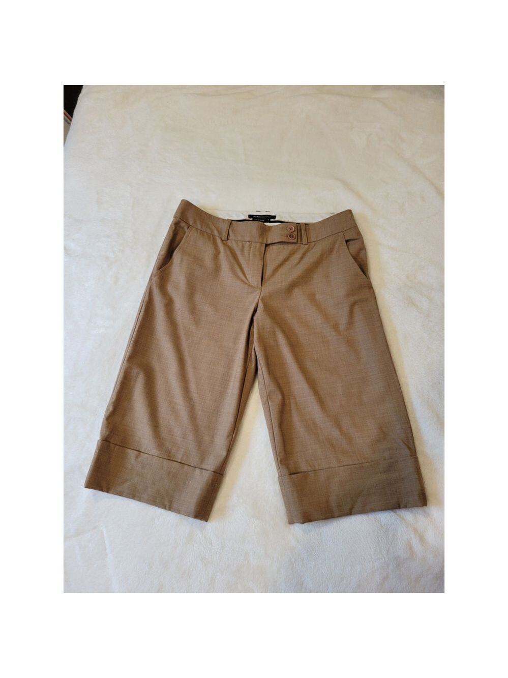 BCBGMAXAZRIA Women's Brown Size 6 Tailored Shorts - Picture 3 of 9